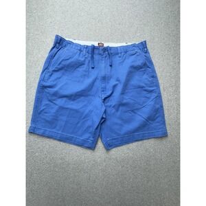Levis XX Chino‎ EZ Shorts Mens XL Blue Casual Stretch Drawstring Pockets Summer